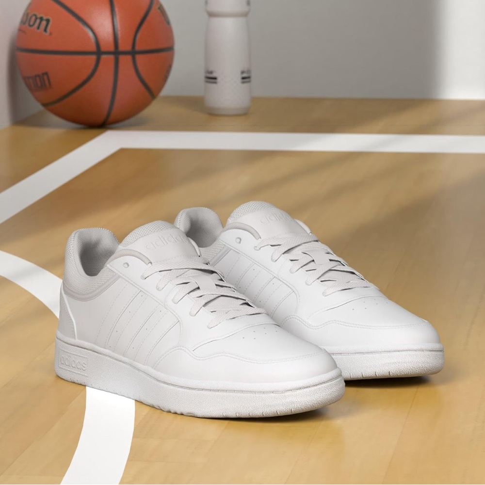 🤍Adidas Hoops 3.0 Low Basketball Shoe